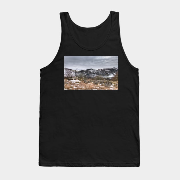 Winter, White Moss Common Tank Top by jldunbar